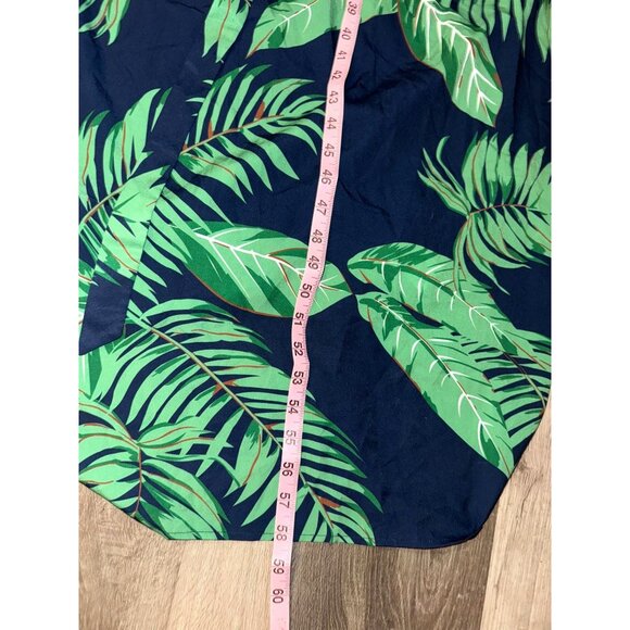 Tropical Leaf Print Off-Shoulder Dress 3XL - Picture 8 of 8